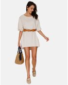Robe en Lin mélangé Nora beige
