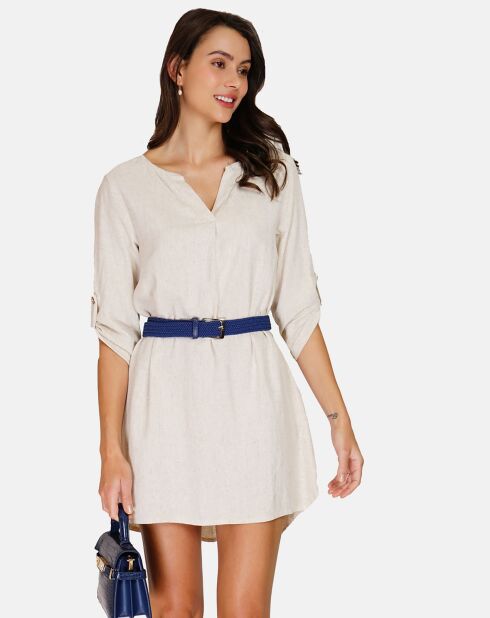 Robe en Lin mélangé Nora beige