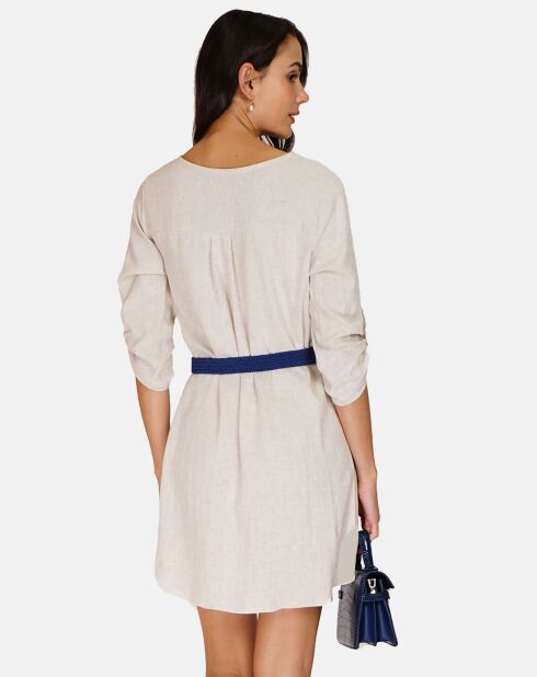Robe en Lin mélangé Nora beige