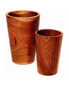 Tasse Haute en Teck naturelle - 11x16x11 cm