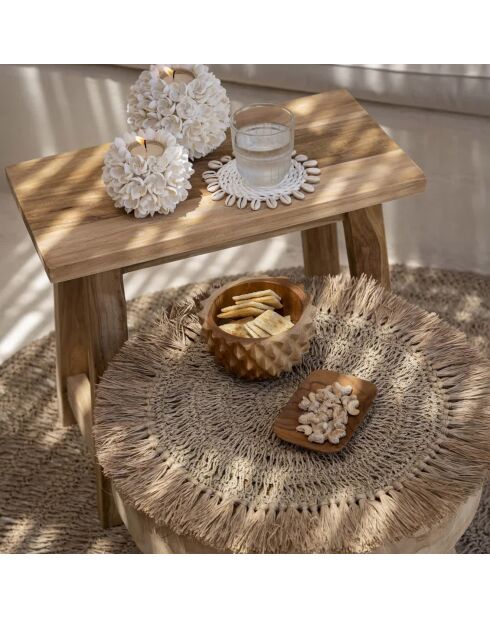 Bol en teck Durian naturelle - D.15 cm