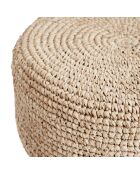 Tabouret de bar Raffia naturelle - 35x35x75 cm
