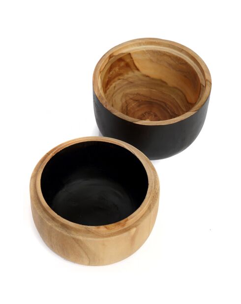 Double Coupe Bondi noire - 12.5x7x14 cm