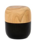Double Coupe Bondi noire - 12.5x7x14 cm