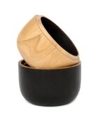 Double Coupe Bondi noire - 12.5x7x14 cm