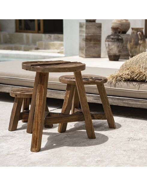 Tabouret Yatai naturelle - D.30 cm