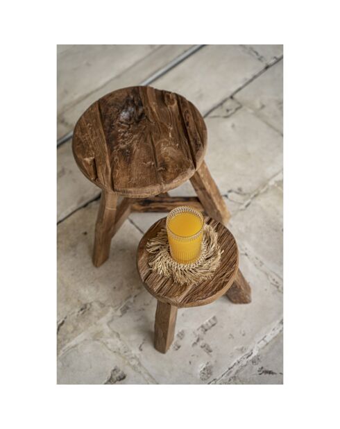 Tabouret Yatai naturelle - D.30 cm