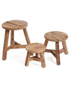 Tabouret Yatai naturelle - D.30 cm