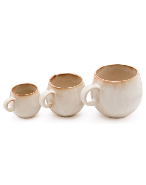 6 Tasses à Espresso Cascais blanches - D.5 cm