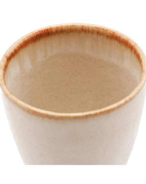 6 Tasses Cascais blanches - D.9 cm