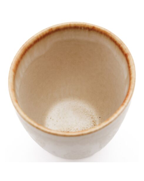 6 Tasses Cascais blanches - D.9 cm