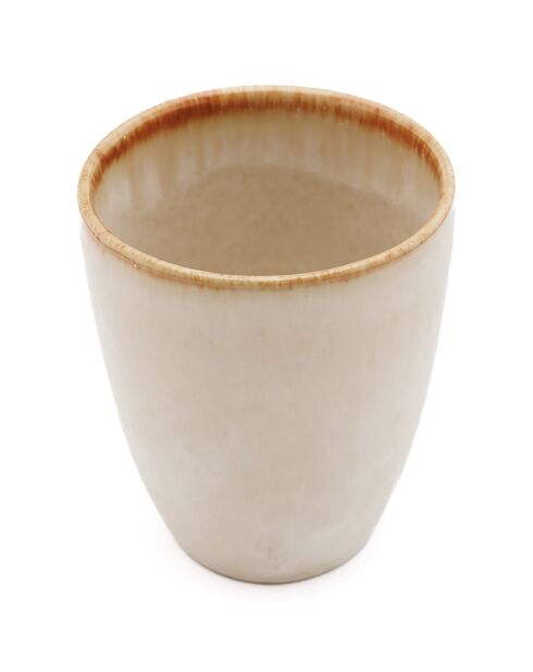 6 Tasses Cascais blanches - D.9 cm