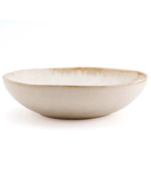 4 Assiettes à Pâtes  Cascais blanches - D.22 cm