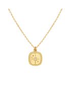 Collier Mini Oracle Etoile en Laiton doré & Zirconium blanc