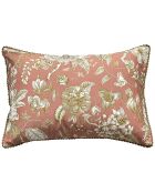 Taie d'oreiller en Satin de Coton Harriet crème/rose