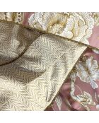 Taie d'oreiller en Satin de Coton Harriet crème/rose