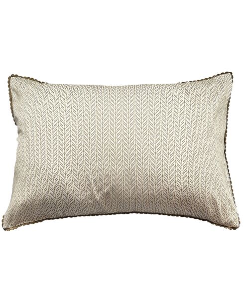 Taie d'oreiller en Satin de Coton Harriet crème/rose