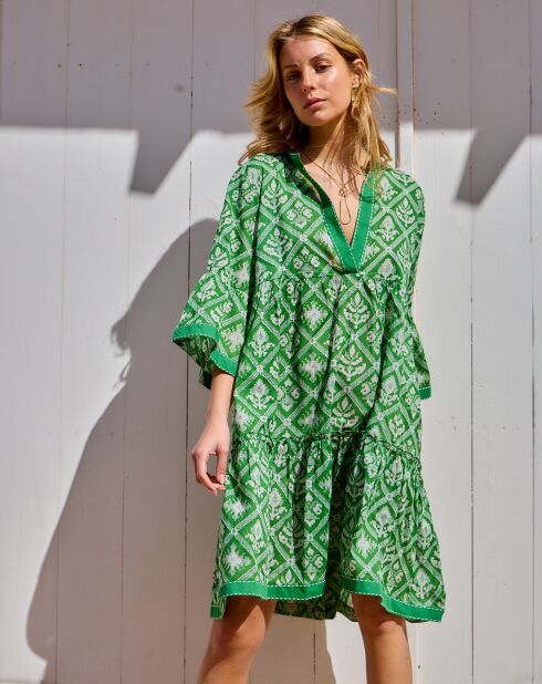Robe Iris verte