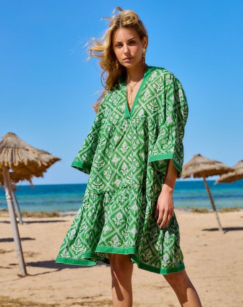 Robe Iris verte