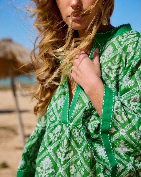Robe Iris verte