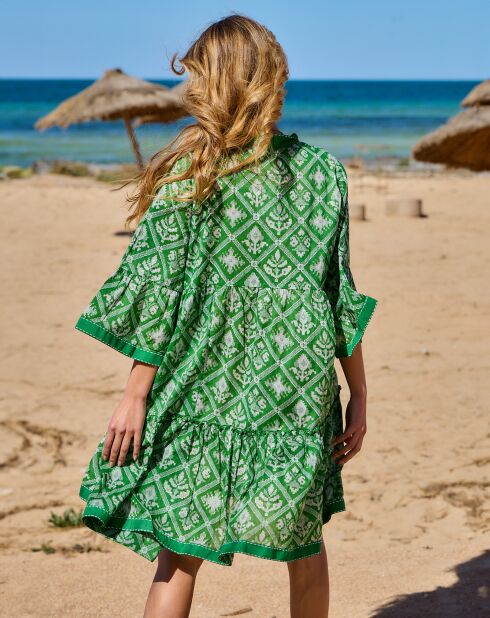 Robe Iris verte