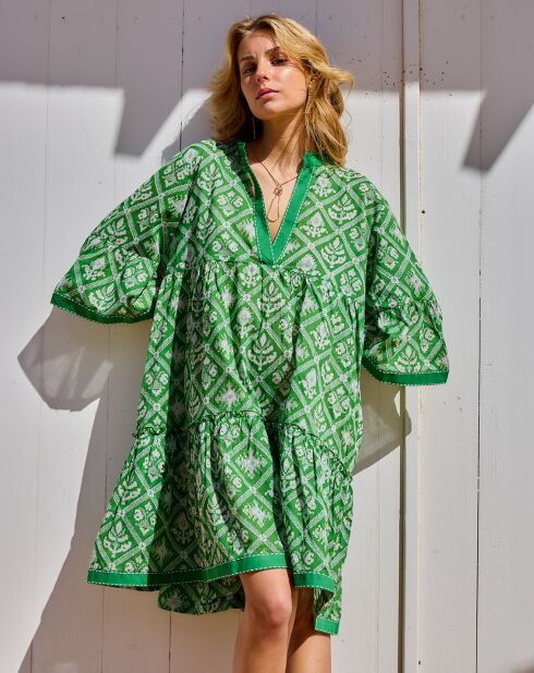 Robe Iris verte