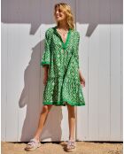 Robe Iris verte