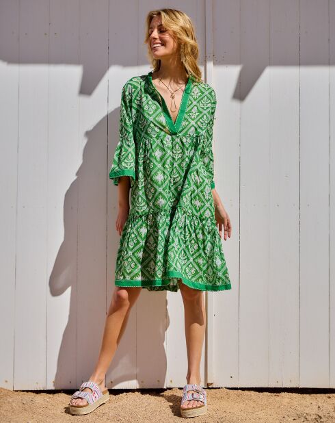 Robe Iris verte