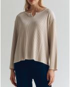 Pull Afternoon beige chanvre