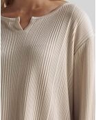 Pull Afternoon beige chanvre