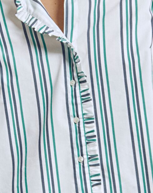 Chemise Californie rayée blanche