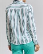 Chemise Californie rayée blanche