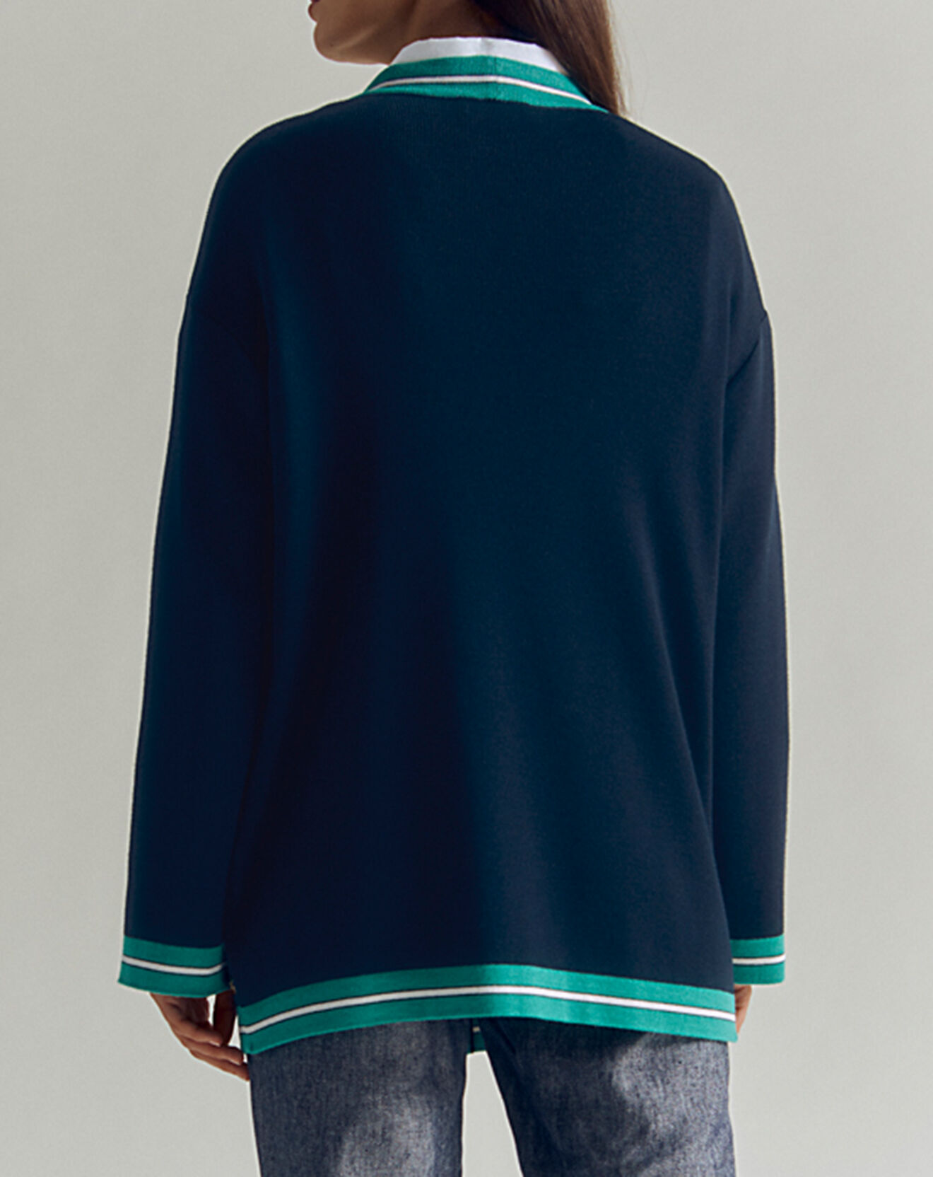 Pull Marinière Devernois Taille 4 - Bleu, Maille Légère, Occasion Très Bon état, Peu Porté
