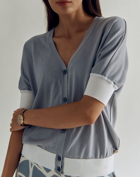 Gilet Glossy gris