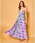 Robe en Soie mélangée Lisa violette