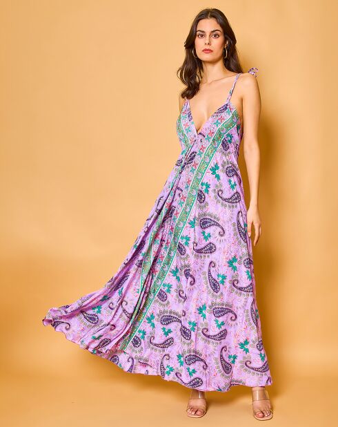 Robe en Soie mélangée Lisa violette