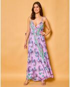 Robe en Soie mélangée Lisa violette