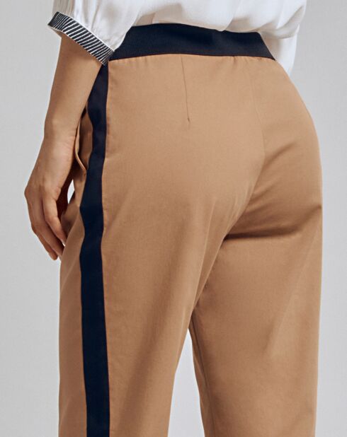 Pantalon Pikryss marron chatain