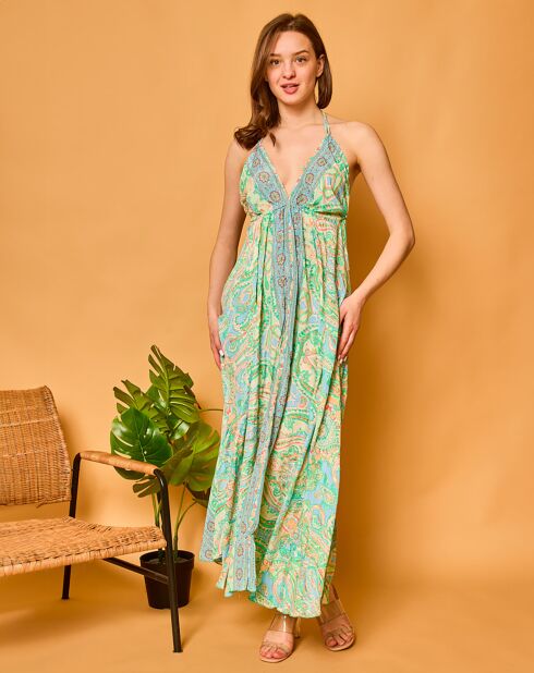 Robe en Soie mélangée Lisa multicolore