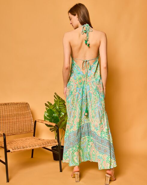 Robe en Soie mélangée Lisa multicolore