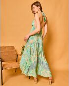 Robe en Soie mélangée Lisa multicolore