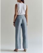 Pantalon fluide en Lin mélangé Pristar-L fog