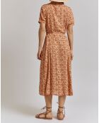 Robe Rasmus imprimée orange