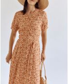 Robe Rasmus imprimée orange