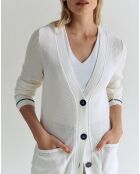 Veste en maille Vital blanche