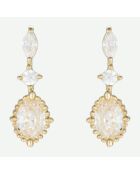 Boucles d'oreilles Hanae or jaune