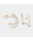 Boucles d'oreilles Naomi or jaune