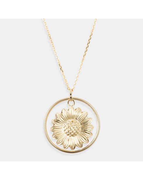 Pendentif Golden Flower or jaune