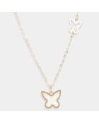 Collier Simple Butterfly or jaune
