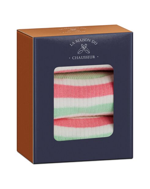 3 Paires de chaussettes multicolores